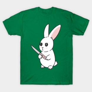 Cute bunny and knife T-Shirt